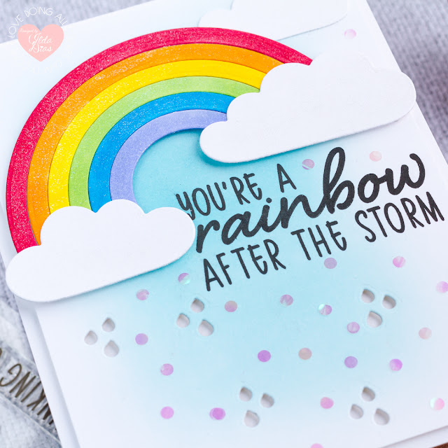 10+ Ways to Add Rainbows to Your Cards YT Video Hop + Giveaway by ilovedoingallthingscrafty.com