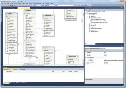 AdventureWorks EF model in Visual Studio 2010