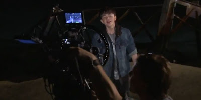 Greyson Chance on set of new "Sunshine & City Lights" music video