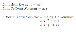 Menghitung Luas Permukaan Kerucut