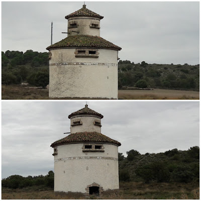 Bujaraloz en Venta de Santa Lucia, Camino de Santiago de Compostela, camino paralelo a la carretera N-II entre Bujaraloz y Venta de Santa Lucia, palomar dentro del término de Pina de Ebro