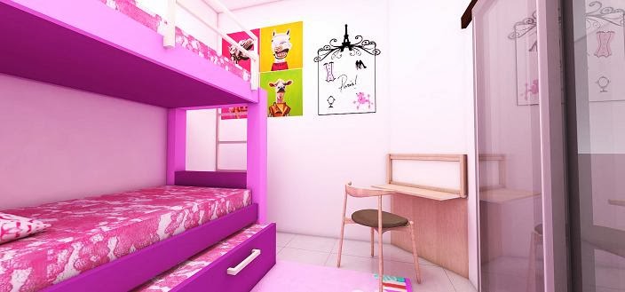 Contoh Design Interior Apartment 2 Kamar