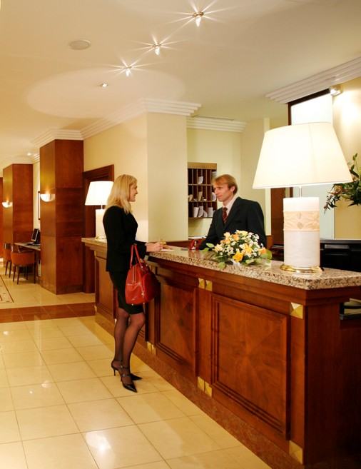 hotel front office. Hotel 1.