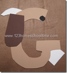 Letter G craft for toddler and preschool