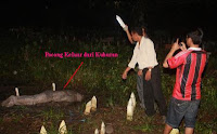 Pocong Keluar dari Kuburan di Pontianak