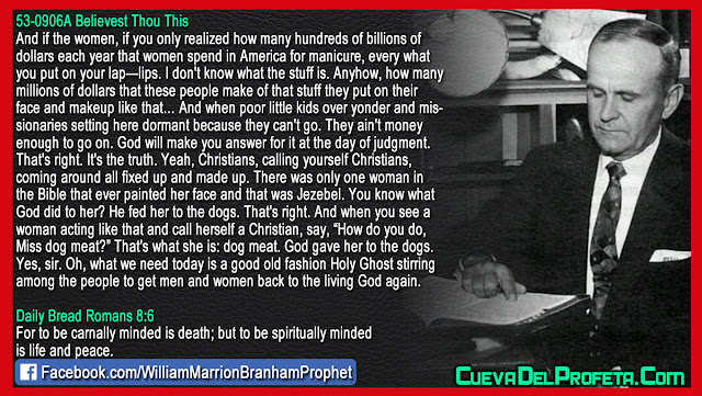 Miss dog meat - William Branham Quotes