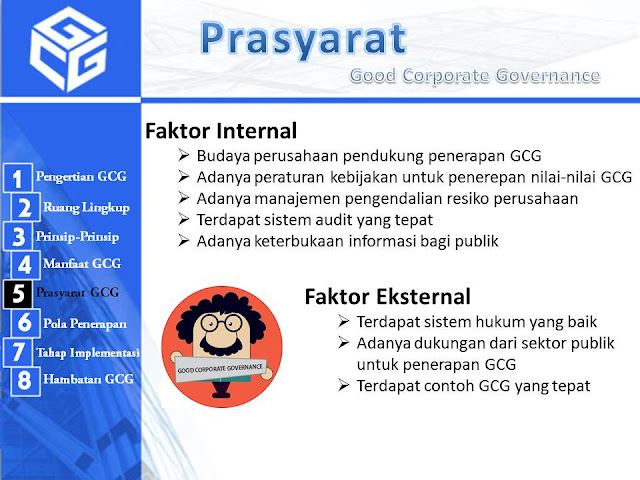 Prasyarat Good Corporate Governance