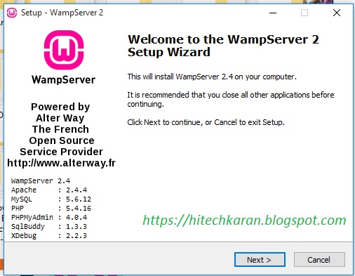 Wampserver 2.4 32bit install on windows 10 64bit
