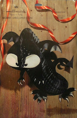 Front envelope of Hallmark monster holiday decor is a bonus that is not included in the blog series by The Halloween Retrospect