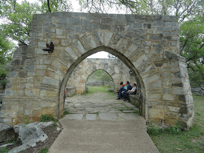 two stone archways at a state park in Texas