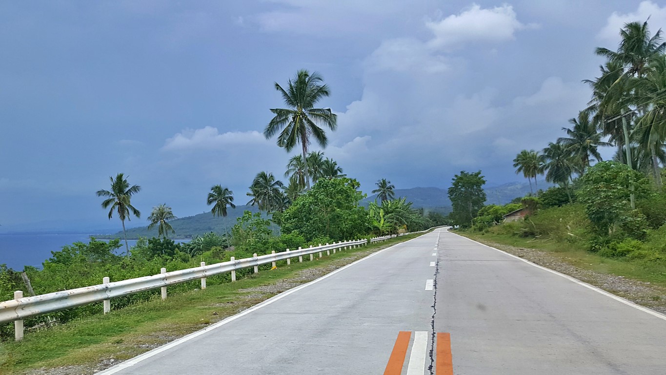 scenic nicely paved road from Glan to General Santos