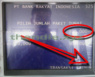 cara mengambil uang di atm dengan payoner