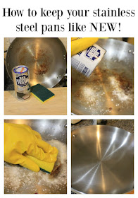 How to keep your stainless steel pans looking like NEW! Easy cleaning method! #MySignatureDish #ad
