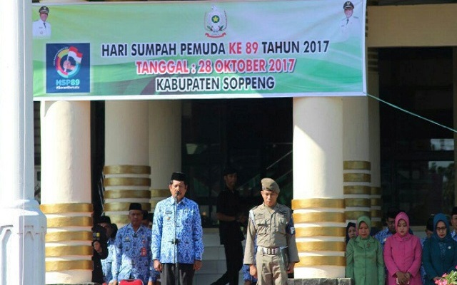 Bupati Kaswadi Pimpin Upacara Peringatan Hari Sumpah 