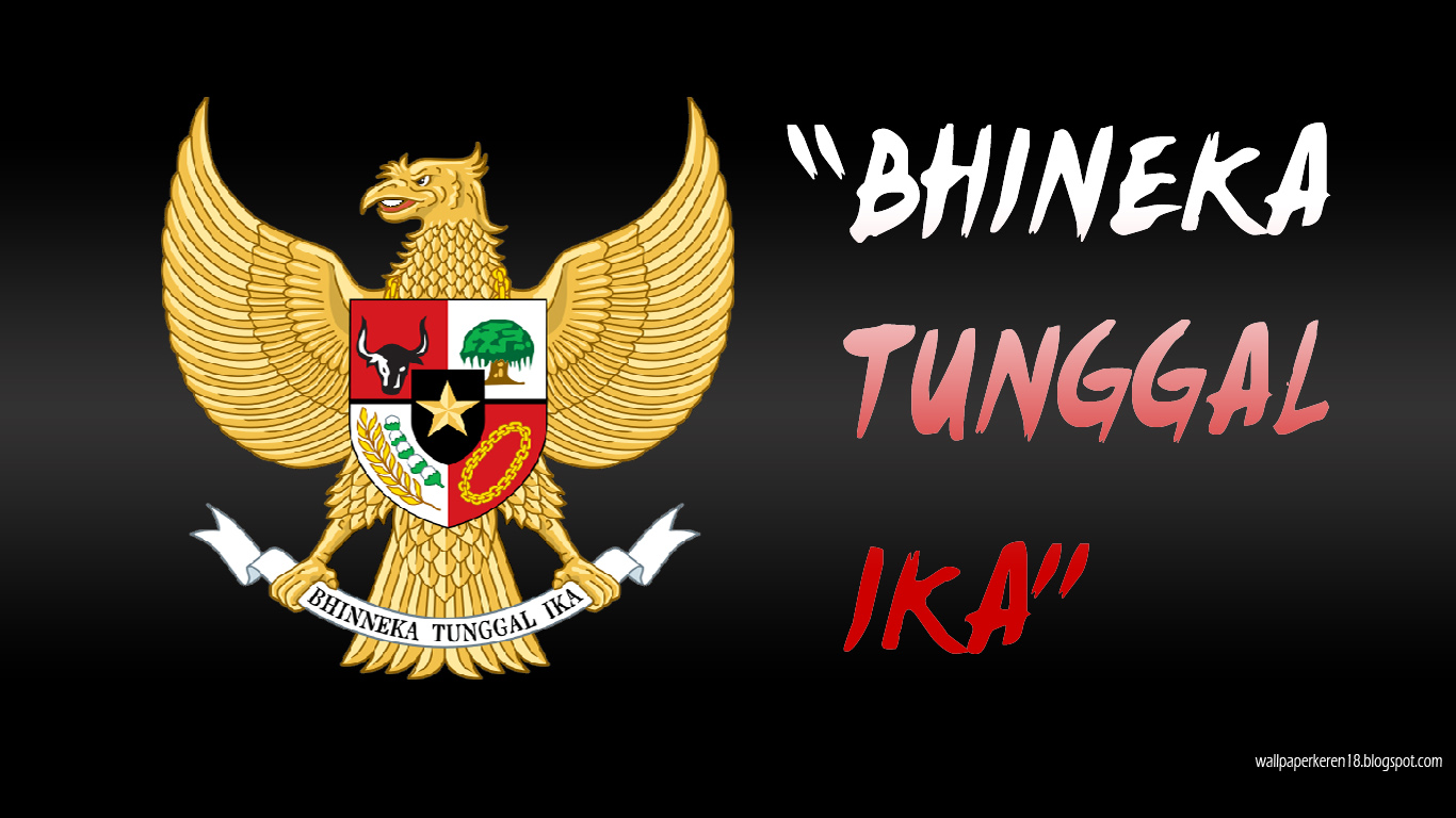 Wallpaper bergambar Bhinneka Tunggal Ika