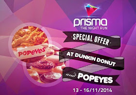 Cùng Popeyes tham gia đêm chạy Prisma giá ưu đãi