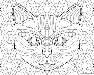 Cat coloring page- available in jpg and transparent png formats