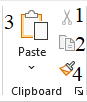 Thumbnail Clipboard Group Microsoft Word