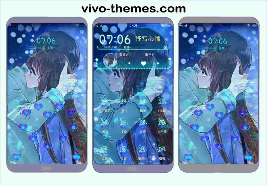 Fantasy Romance Anime Theme For Android Vivo Smartphones Vivo
