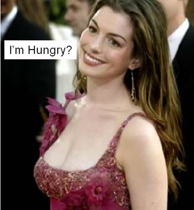 Anne Hathaway's dark, full eyebrows seem to compliment her face very well