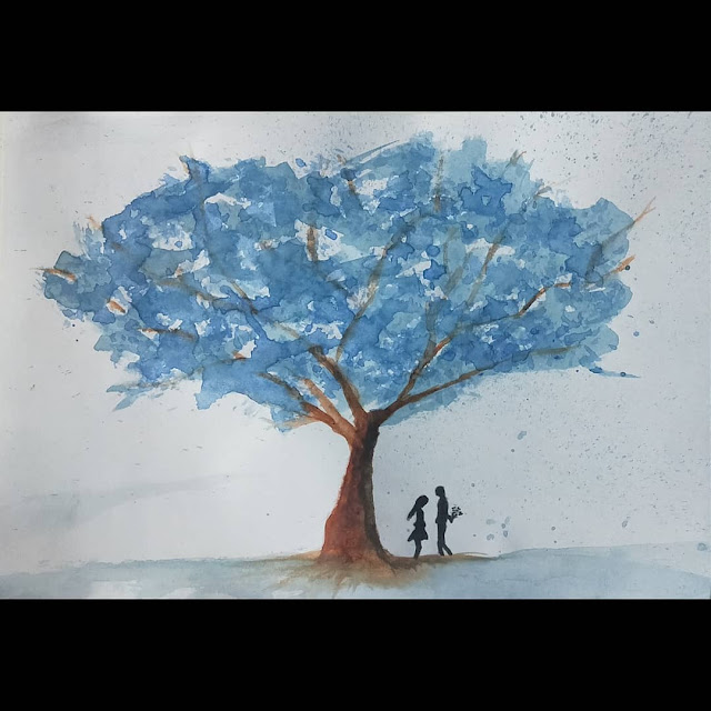 Tree splash painting-Sharma jay