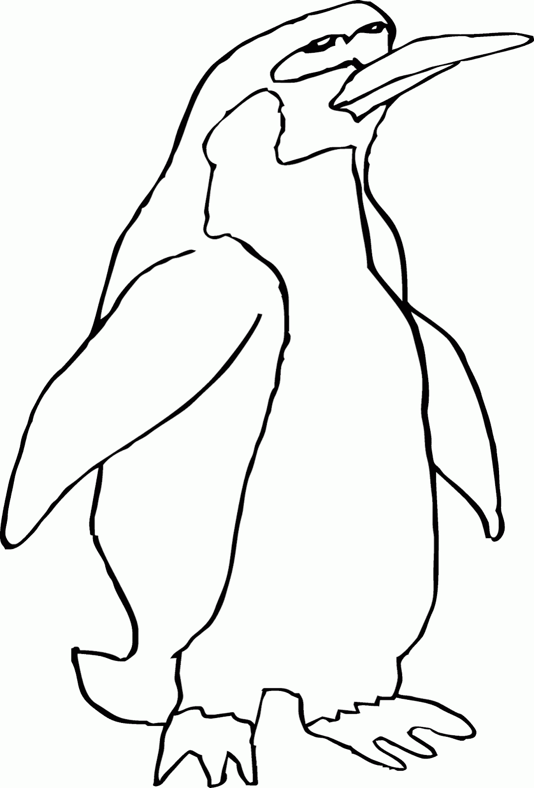 Mewarnai Gambar Penguin Melamun Yuk Anak Indonesia 