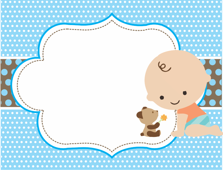 Cartoncitos Personalizados: invitaciones baby shower de niño