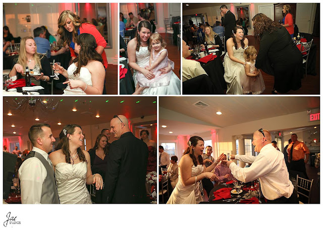 Sparkly Red Black Wedding at The Bedford Columns