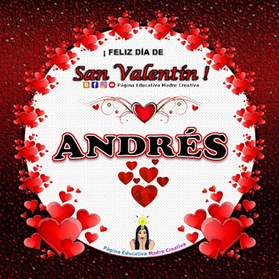 Feliz Día de San Valentín - Nombre Andrés