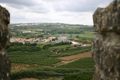 view from Obidos castle wall