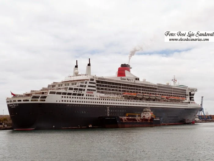 Fotos del Queen Mary 2 en Las Palmas de Gran Canaria