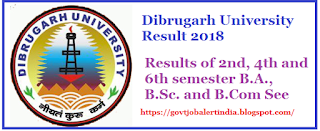 Dibrugarh University Result 2018 