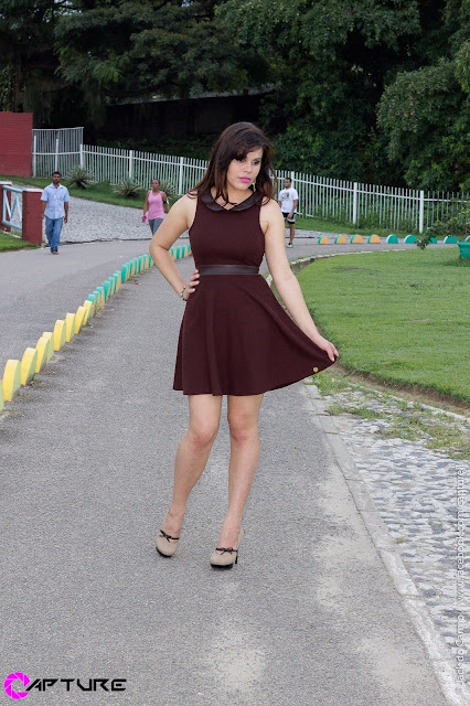 Look Vestido Marrom