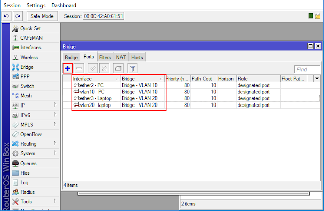  Membuat Trunk dan VLAN dari Switch Cisco ke Mikrotik akan kita bahas pada Tutorial Mikrot Cara Trunk VLAN dari Cisco ke Mikrotik