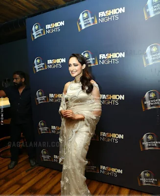 Pragya Jaiswal Saree Stills at Blenders Pride Fashion Nights