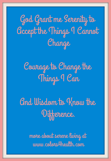 Serenity Prayer at Colors 4 Health