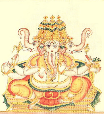 Trimukha Ganapati Form of Ganesha