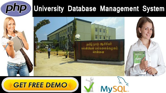 University Database Management System Project in PHP | MYSQL | HTML | CSS | AJAX - College Projects