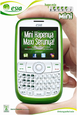 Hape ESIA QWERTY Mini, Fitur dan Harga Hape QWERTY Mini