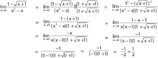 Contoh soal limit fungsi dan pembahasannya nomor 8