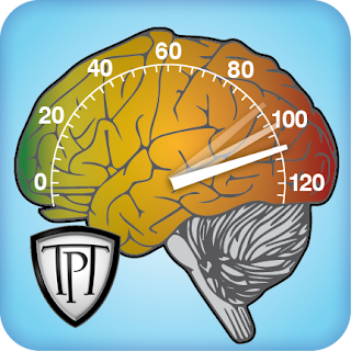brain whith spedometer which ilustrate a overclocking or pushing hard brain