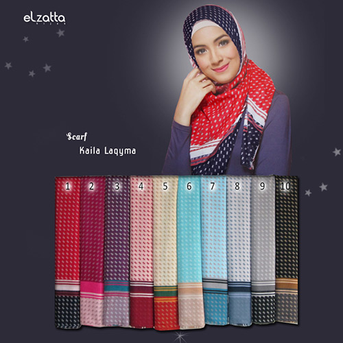 Kerudung Cantik Elzatta Kaila Laqyma