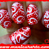 Red & White Stamping Nail art