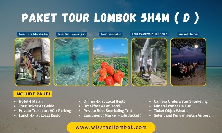 Paket Tour Lombok 5 Hari 4 Malam