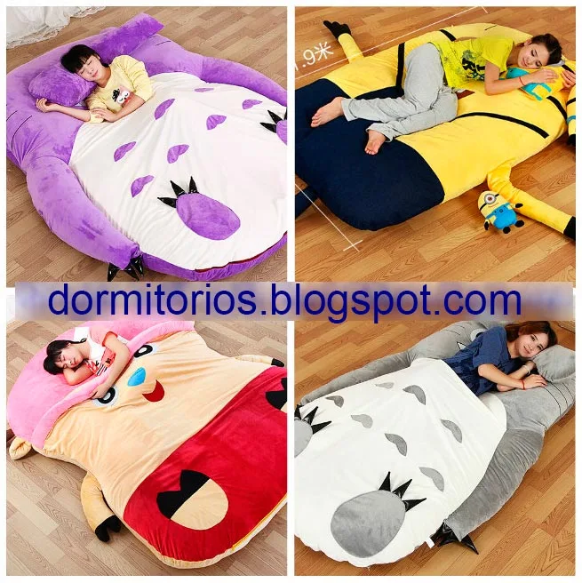 CAMA EN FORMA DE ANIMALES o PELUCHES GIGANTES DE ANIMES