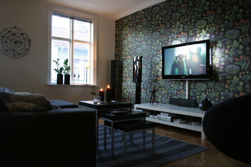 wallpaper deco ruang tv