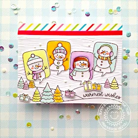 Sunny Studio Stamps: Feeling Frosty Scenic Route Embossing Folder Winter Themed Card by Franci Vignoli  