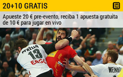 bwin apuesta 20 euros España - Alemania 10 euros gratis 16 enero