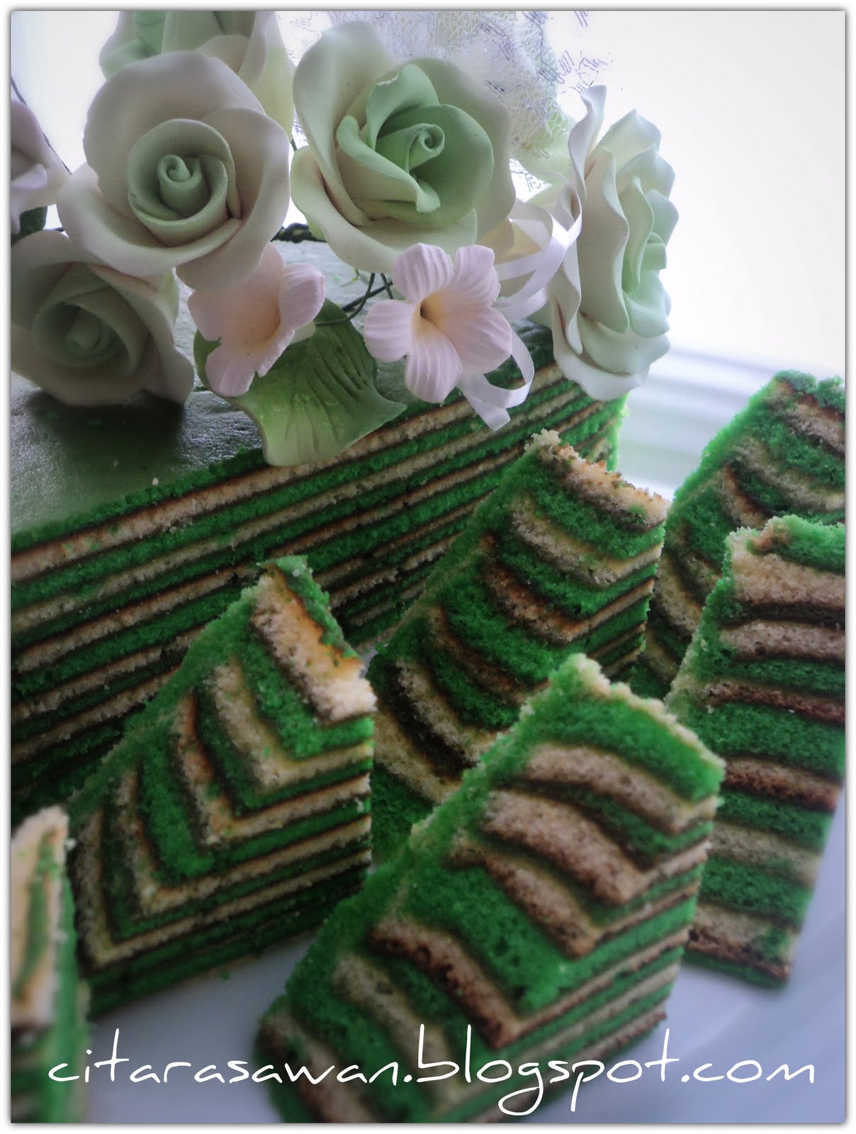 Kek Lapis Pandan ~ Blog Kakwan