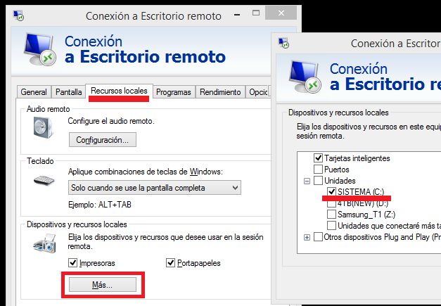 Windows: copiar-pegar escritorio remoto no funciona